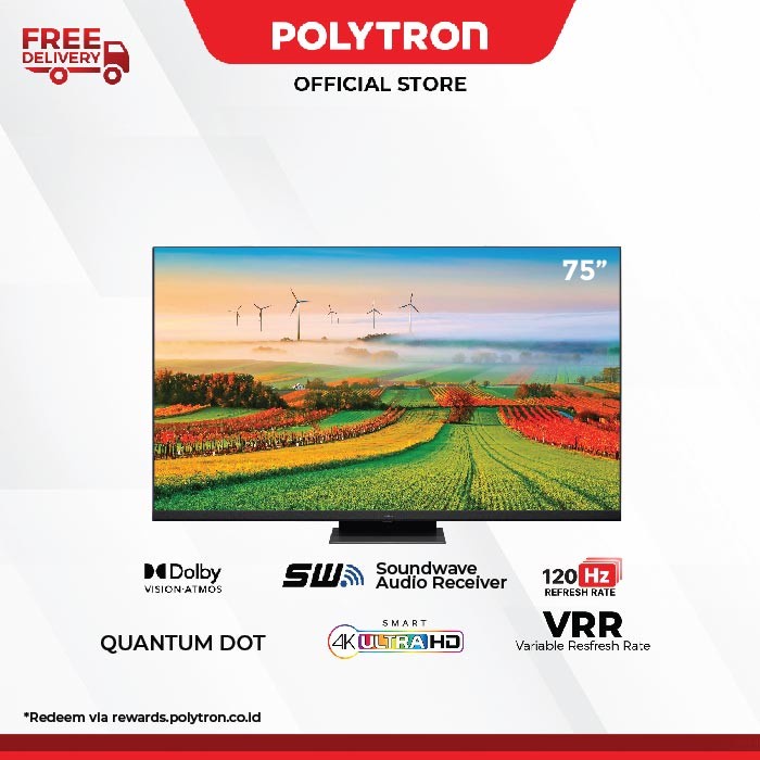 POLYTRON Mini LED Quantum 4K UHD 75 Inch PLD75UV5903