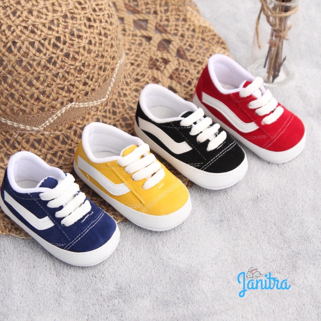 janitra sepatu anak bayi prewalker  bayi gendong dan belajar jalan sepatu baby UNISEX  vansss001