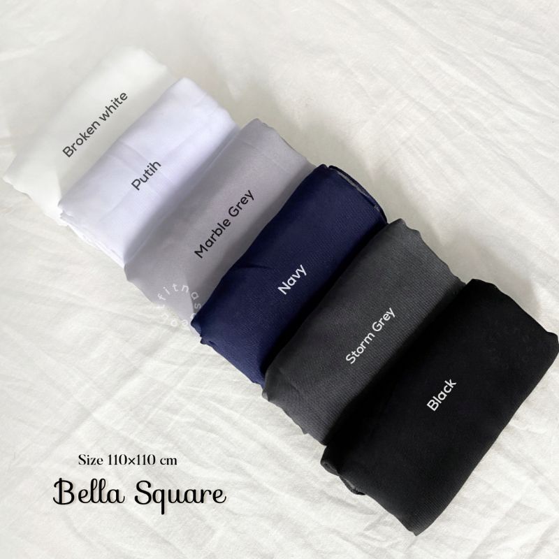 Bella Square Hijab Polycotton Bella Square Jilbab Daily Bella Square Hijab Daily Segi Empat Polycotton