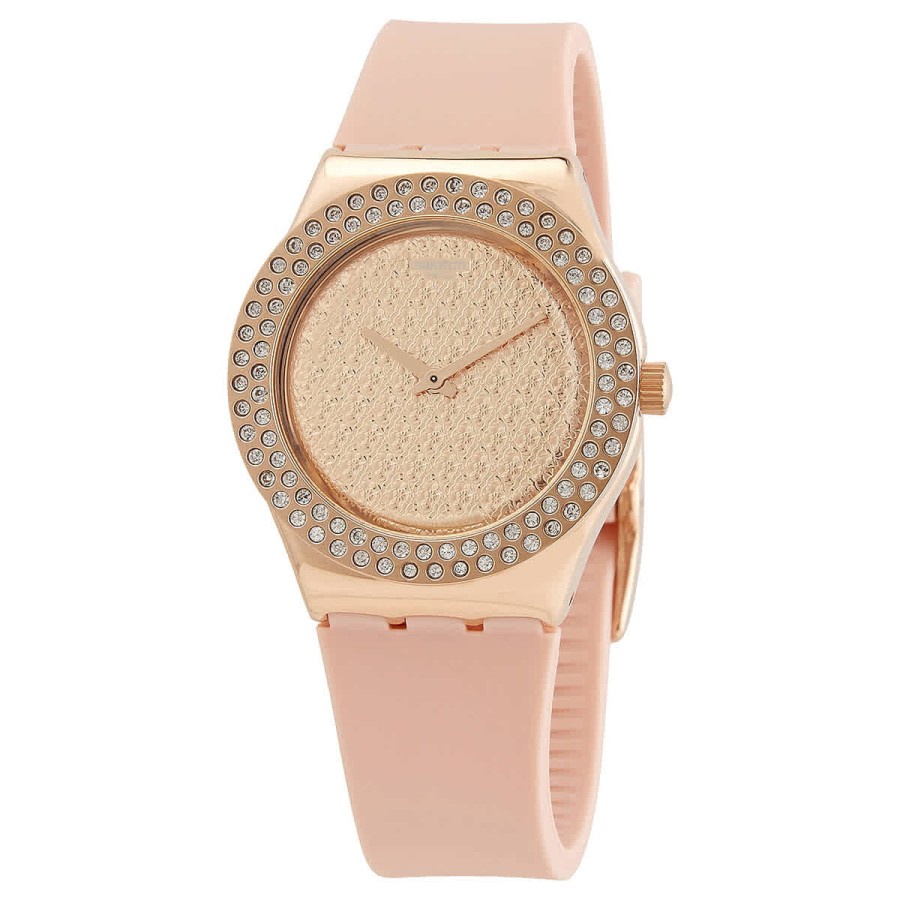 SWATCH YLG140 PINK CONFUSION Jam Tangan Wanita Analog Original Swiss