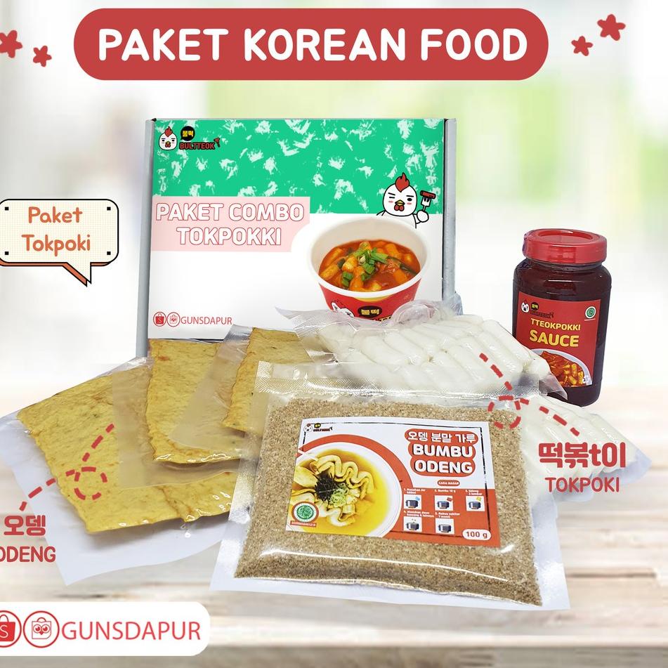 

✵ Paket tokpoki combo tokboki bultteok gunsdapur ala Korea murah ➪