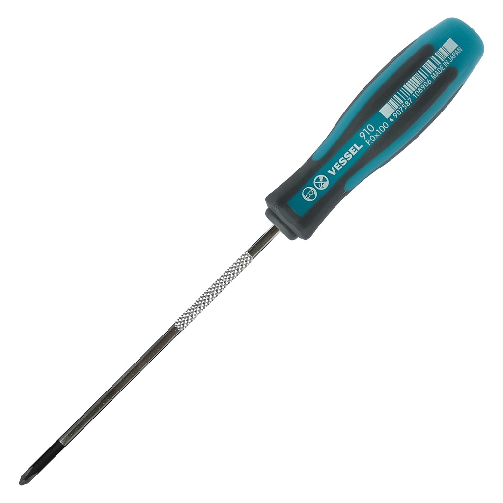 MEGADORA Thin Shank Screwdriver - Obeng Vessel 910 Plus PH0x100 mm