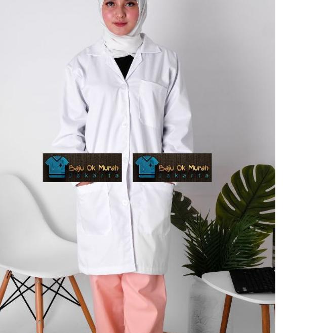 ♝ Jas  / Jas Lab / Lab Coat /Jas Lab SMA /Jas Lab Kuliah ➣