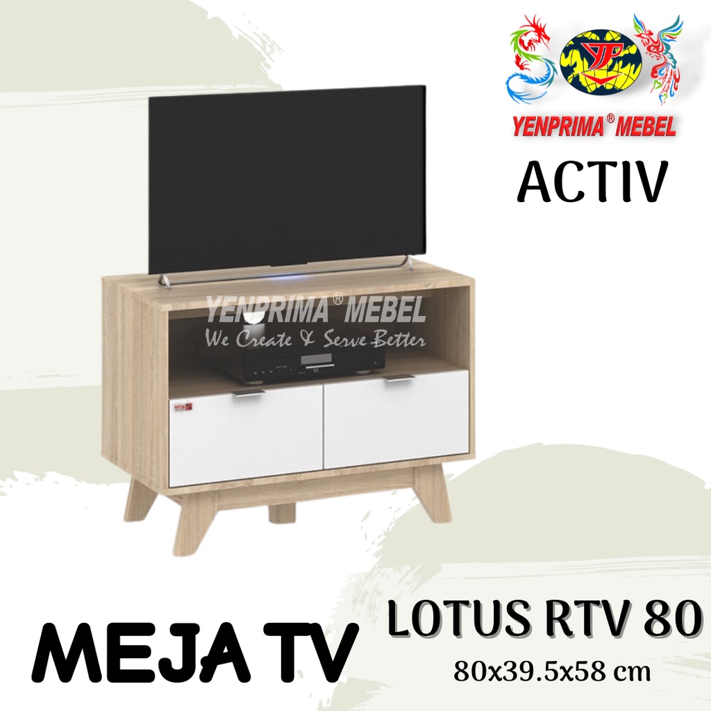 [YENPRIMA] MEJA TV LOTUS RTV 80 / MEJA TV MINIMALIS / MEJA KECIL / MEJA TV MURAH