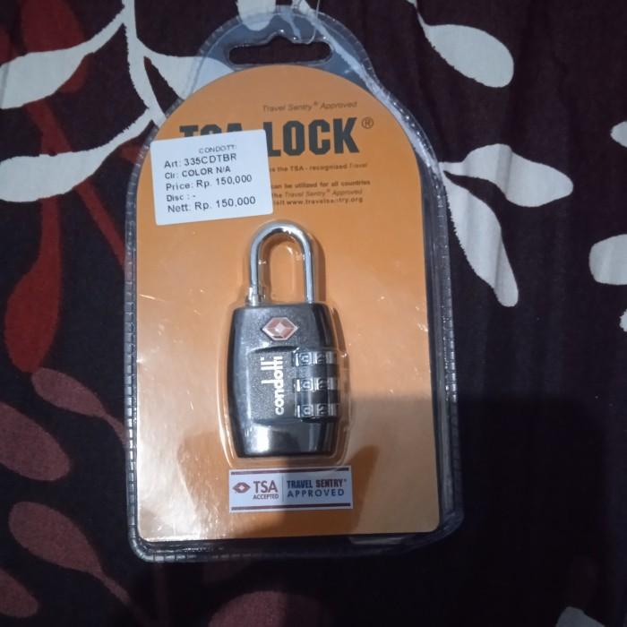 gembok koper TSA lock condotti original