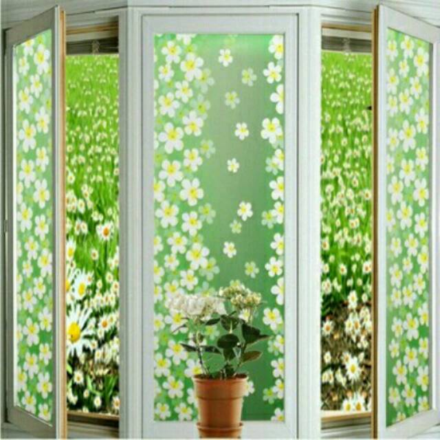 5 METER STICKER KACA JENDELA MOTIF SUNBLAST 45 CM X 5 METER STIKER