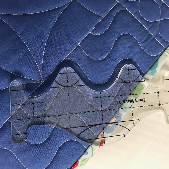 

Penggaris / Quilting Template Model Wave Gelombang Isi 3 Pcs (Qtskew3)