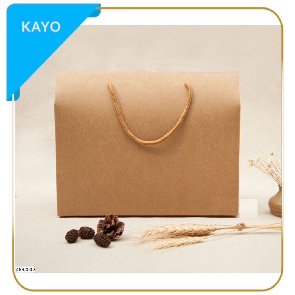 

kotak polos vintage tali L packaging hamper box packaging cookies hadiah roti kado