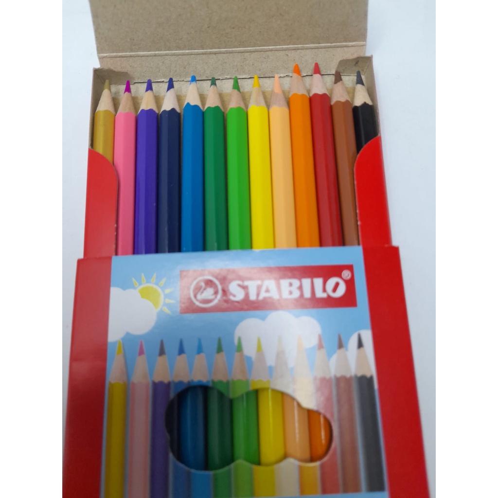 

pensil warna stabilo swans 12 warna