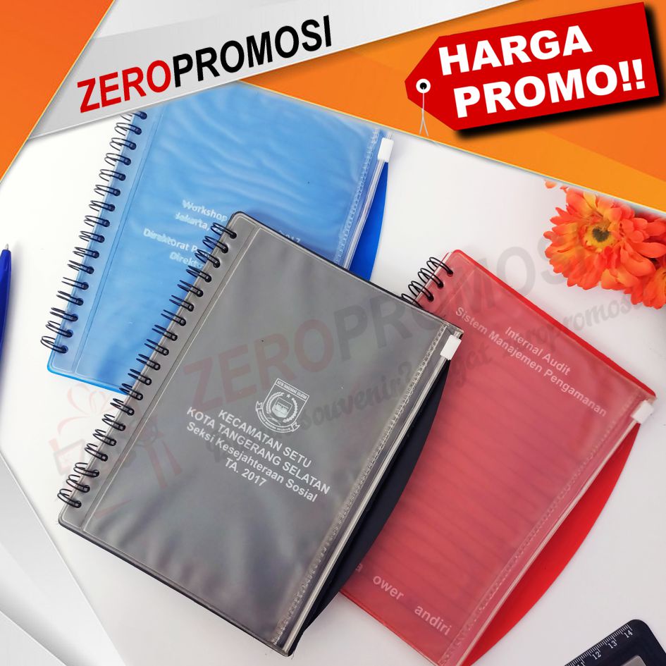 

Souvenir Buku Memo 901 + Klip Plastik Cetak Logo