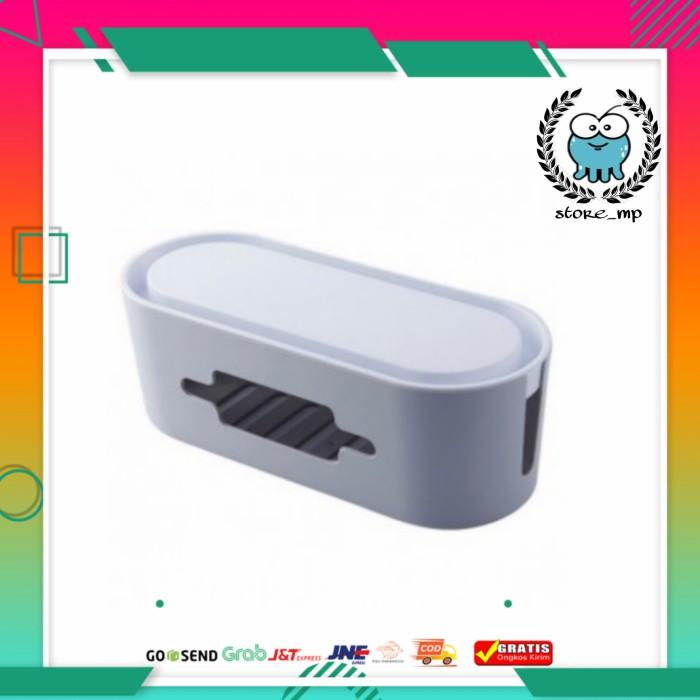 

Kotak Organizer Kabel Charger Wire Cable Management Box - Gray
