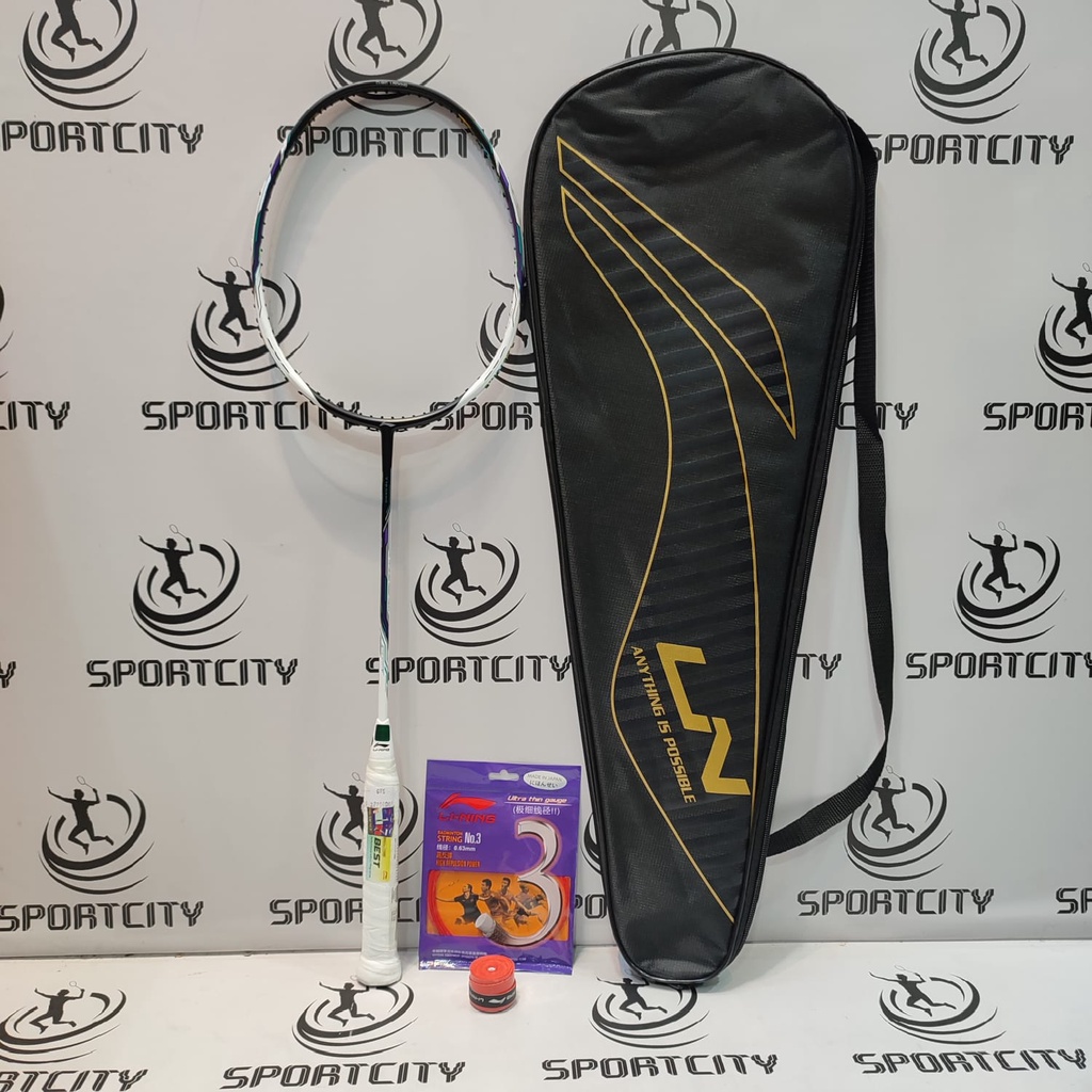 Raket Badmiton Lining Tectonic 9 Limited Special Edition Set 32lbs Original