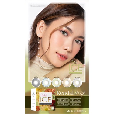 SOFTLENS X2 MISS ICE KENDAL GREEN ( -0.50 S,D -6.00 ) DIA 14.5 MM