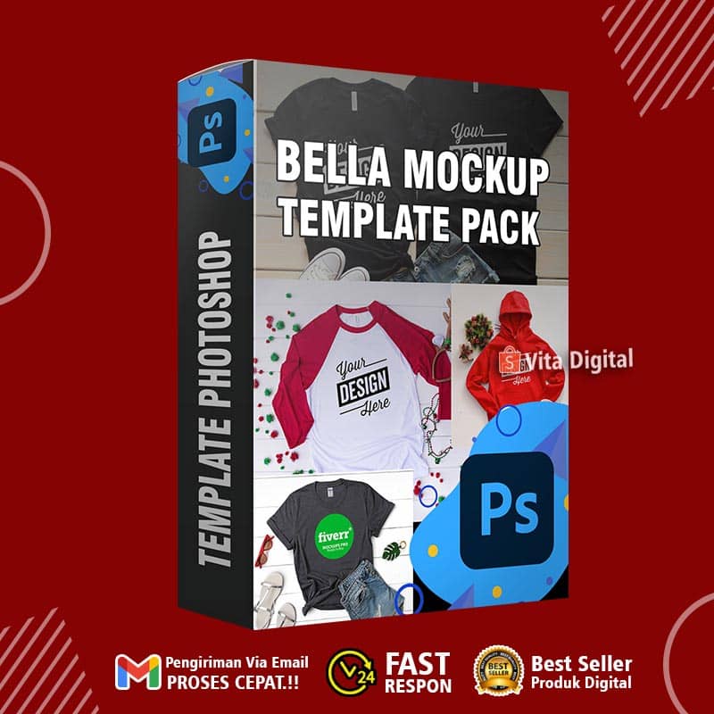 Template Bella Mockup Bundle Pack Format PSD Siap edit