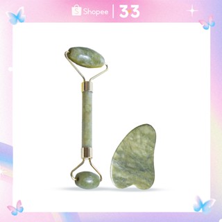 Image of Madame Gie Face Massager - Jade Roller Guasha 2in1