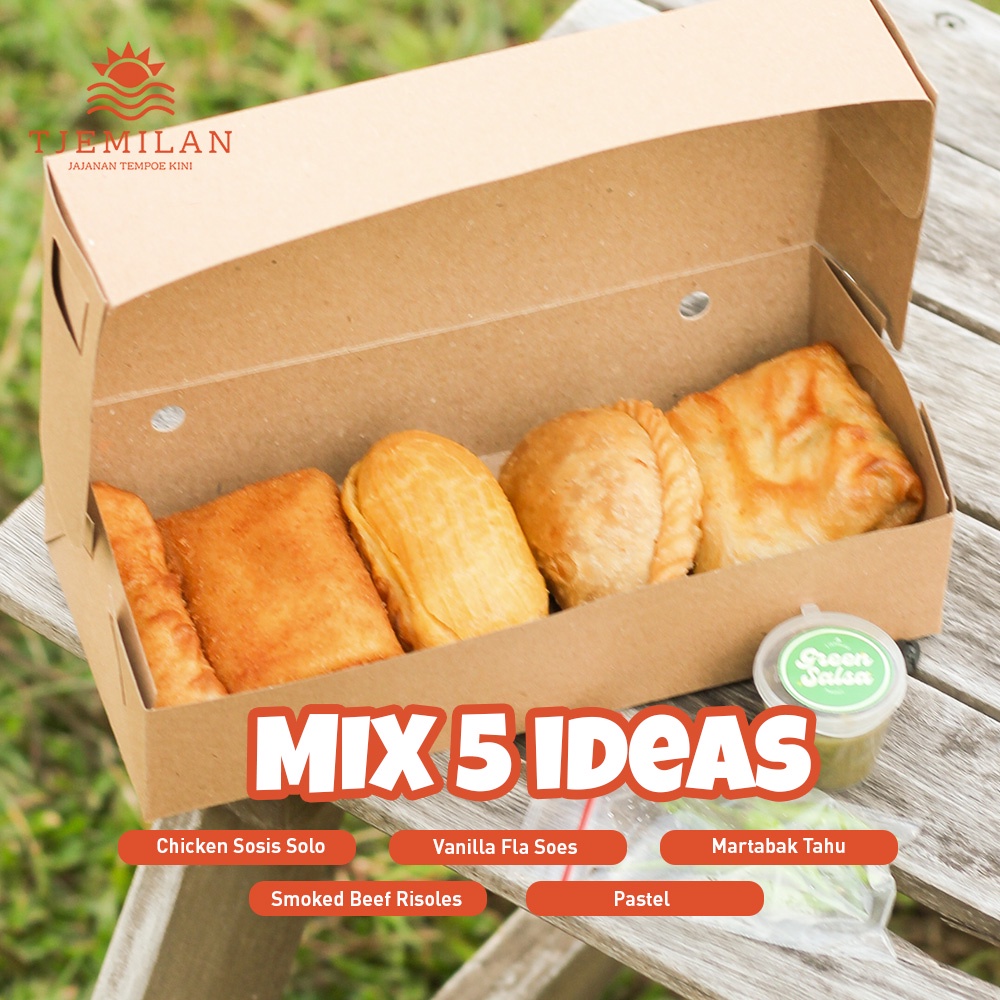 

TJEMILAN - Snack Box isi 5 pcs (Bisa Bebas Request Pilihan) *Tersedia Harga Grosir