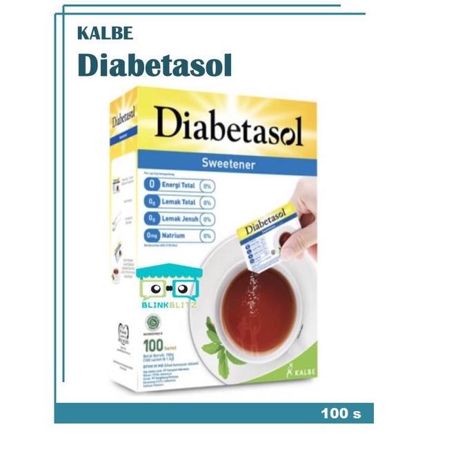 

➣ Diabetasol Sweetener Box Isi 100 Gula Diet Sachet Keto ✯