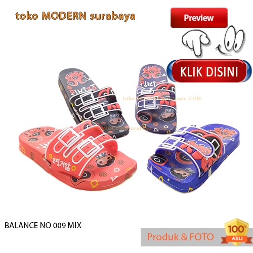 Sandal anak sandal slide  casual karet BALANCE NO 009