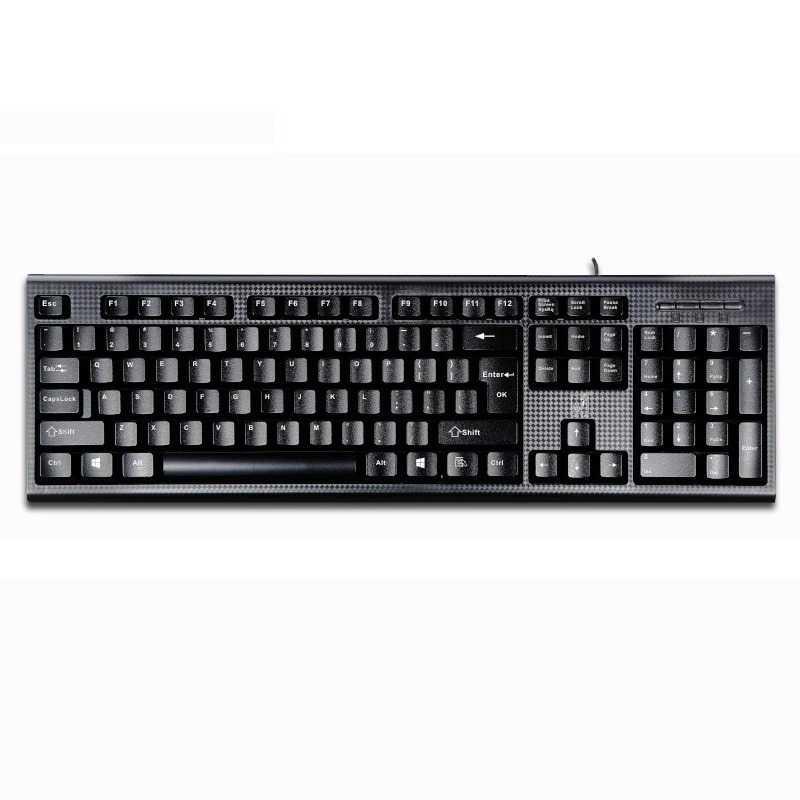 Keyboard USB Business Office Home Wired Desktop - Q9 - Black