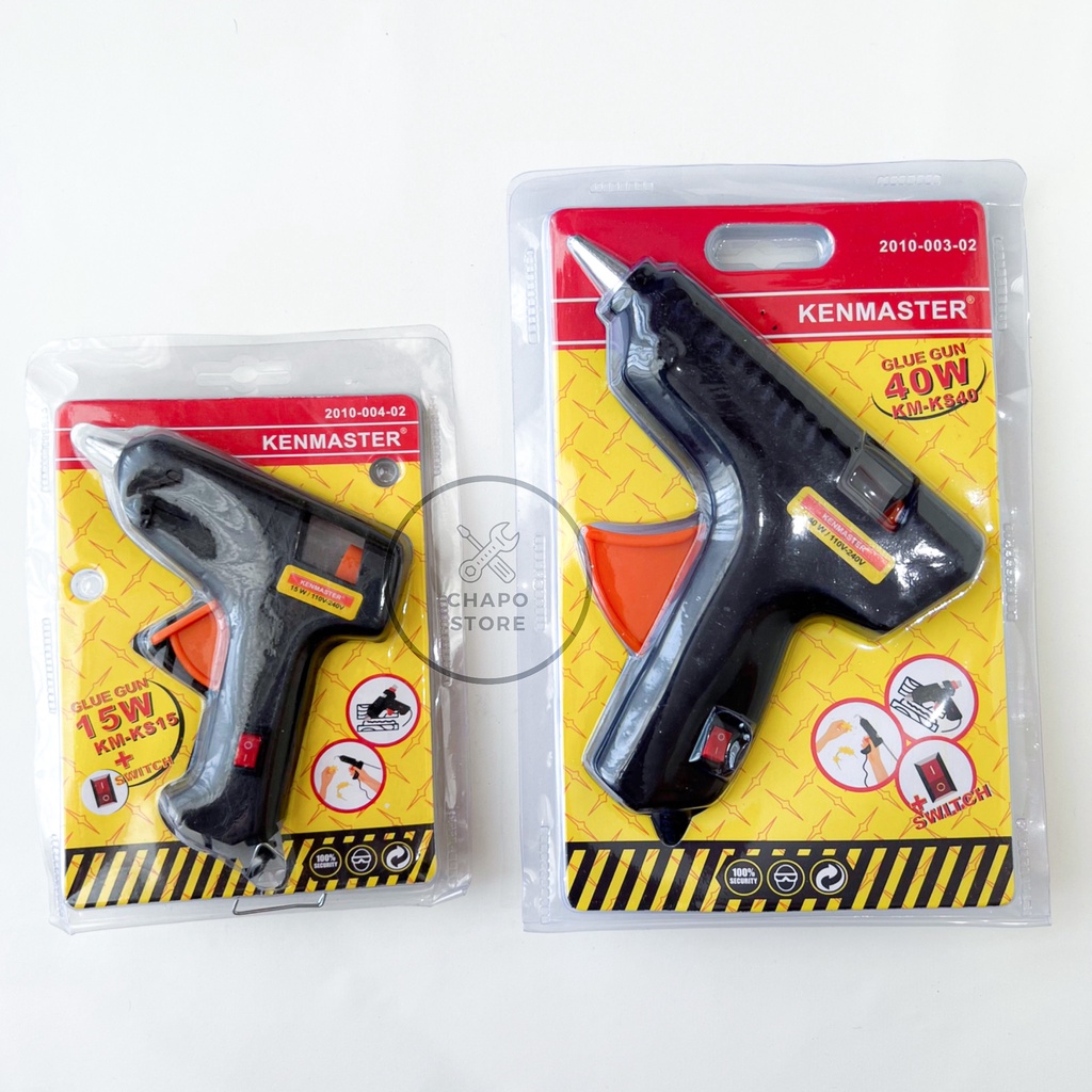 Kenmaster glue gun 15w 40watt alat lem tembak kecil