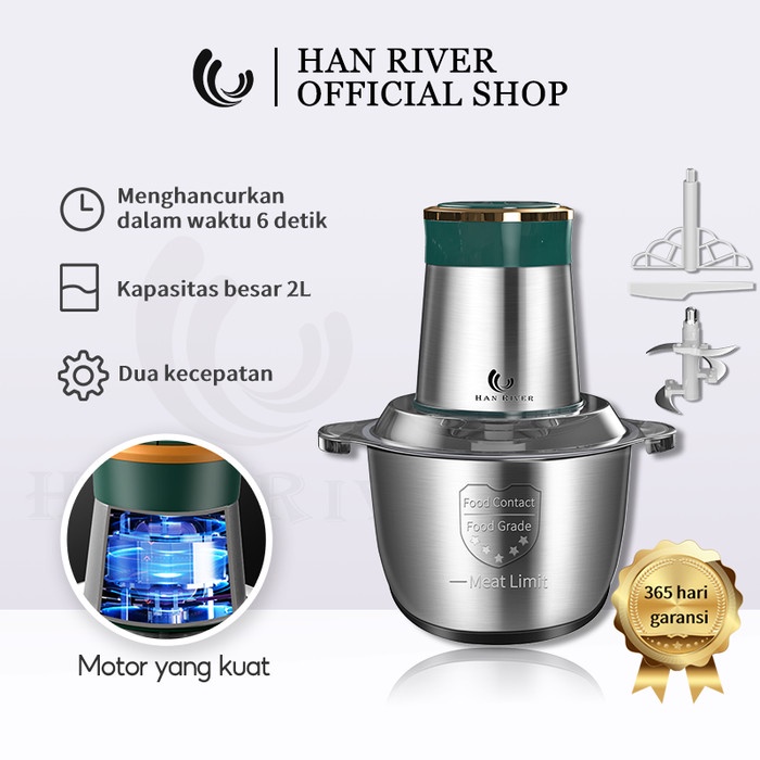 Terlaris Han River Ss01 Meat Grinder Multifungsi 2L