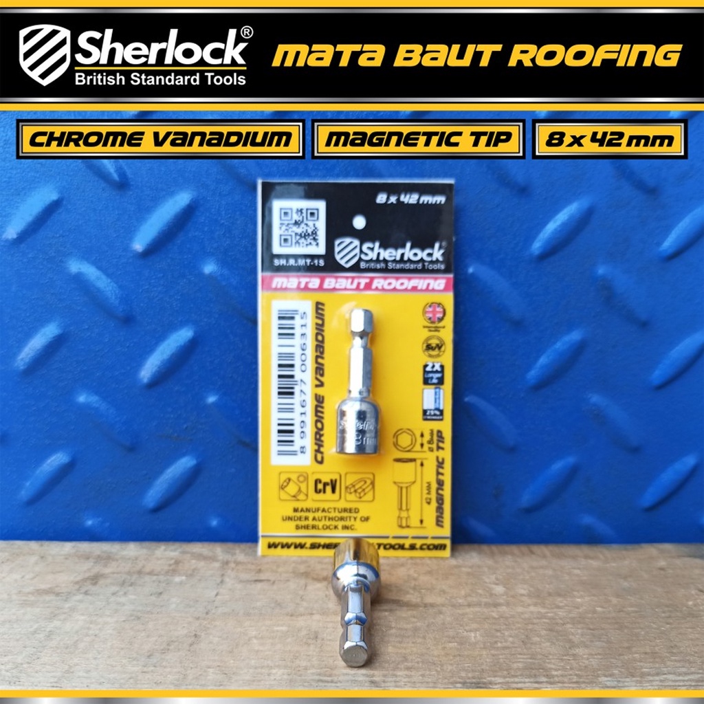 Mata Baut Roofing Sherlock Magnet TIp Chrome Vanadium 8 x 42 mm (1 pcs)