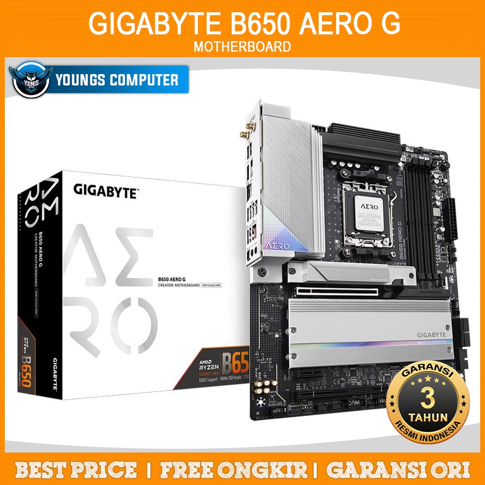 GIGABYTE B650 AERO G | MOTHERBOARD AMD B650 AM5 DDR5 ATX