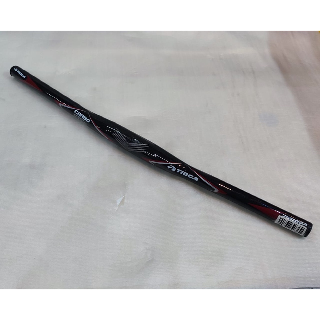 Handlebar Tioga Carbo Flat Oversize 580mm Original Stang Sepeda Mtb