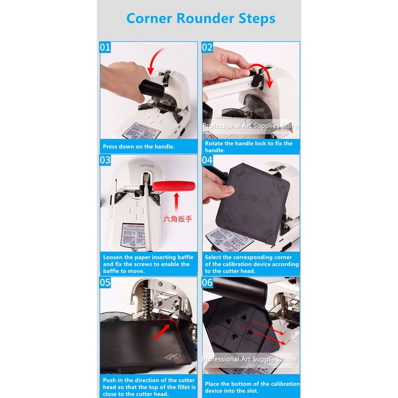KW-TRIO 9521 corner rounder heavy duty,6 in 1 pemotong sudut!ORI