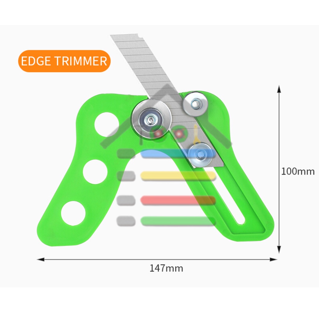 EDGE TRIMMING KNIFE CUTTER PISAU SERUTAN CUTTER SUDUT TEPIAN 90 DERAJAT