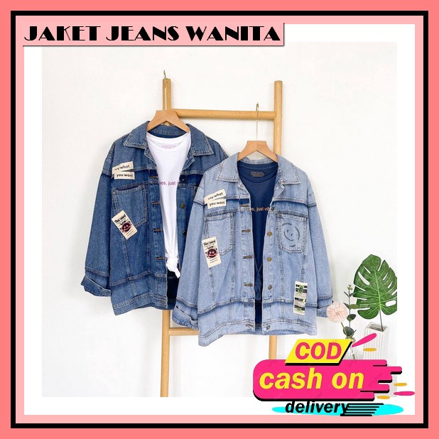 Jaket Wanita Korea Import Cwe Distro Cewek Jins Uo554 Jaket Levis Yw154 Off White Station Best Sell 