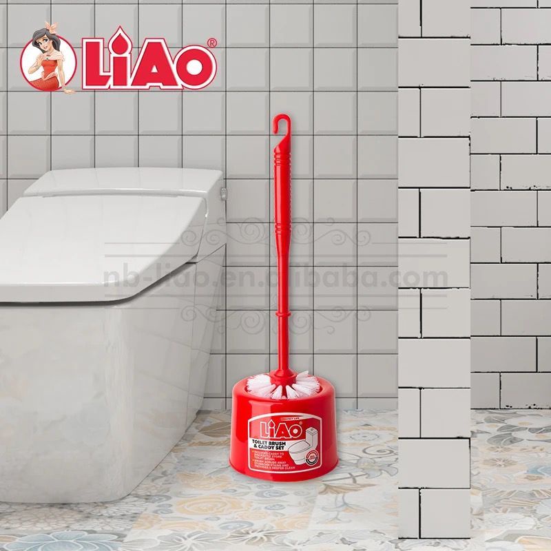 LIAO Sikat Kloset dengan Wadah 1 Set Closet Brush Pembersih Kamar Mandi