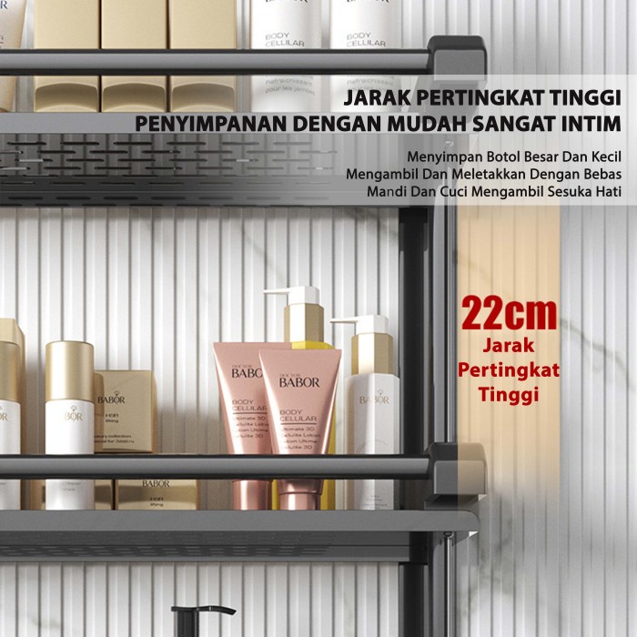 NEW Rak kamar mandi stainless steel rak handuk kamar mandi multifungsi