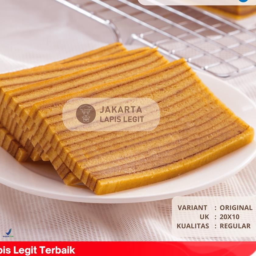 

♛ KUE LAPIS LEGIT Original Wisman 100% Halal 20*10 Regular ✦