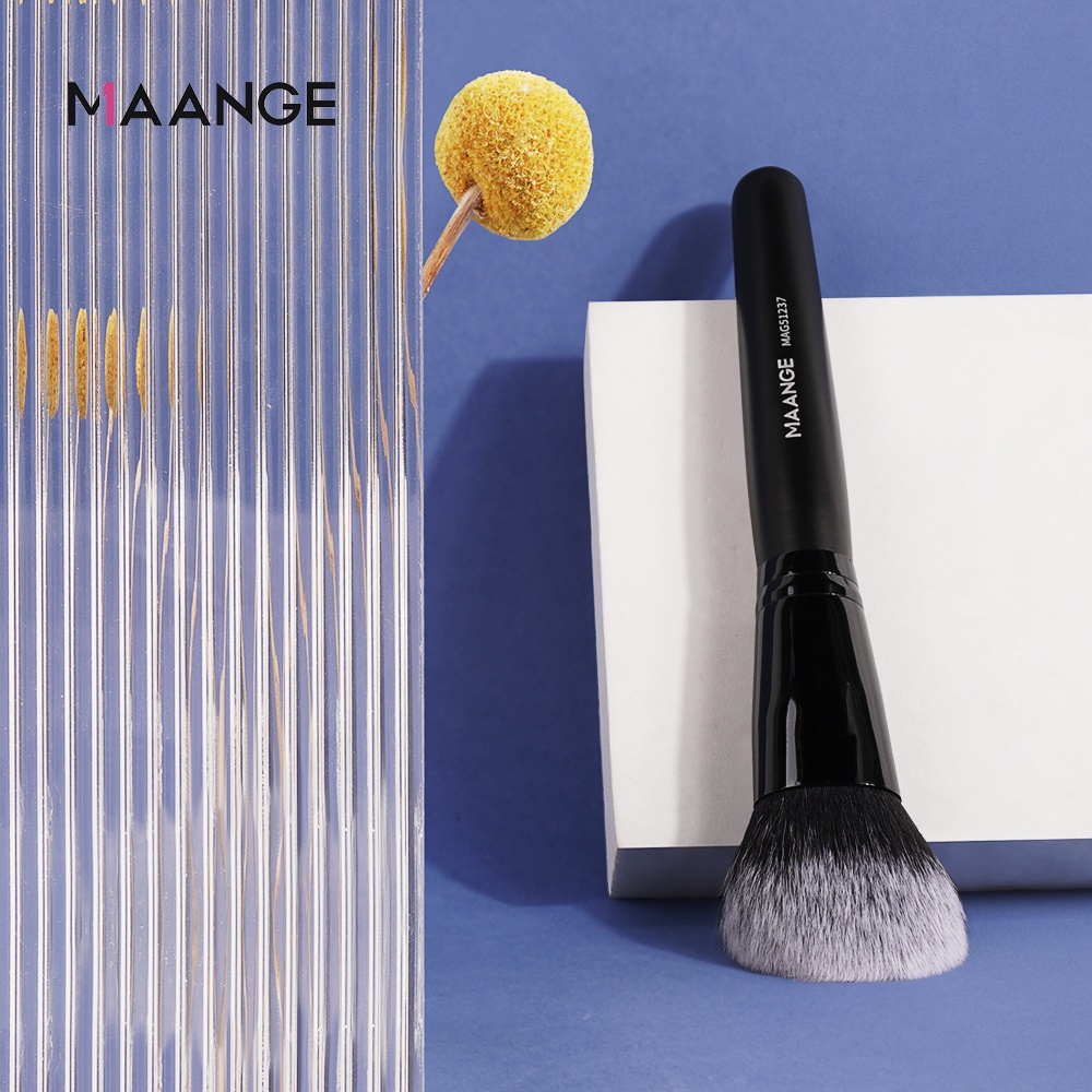 MAANGE 1PCS Brush Make Up Bulu Sikat Nilon Serat Sikat Bedak Halus Lembut, Halus Dan Kaya 51237