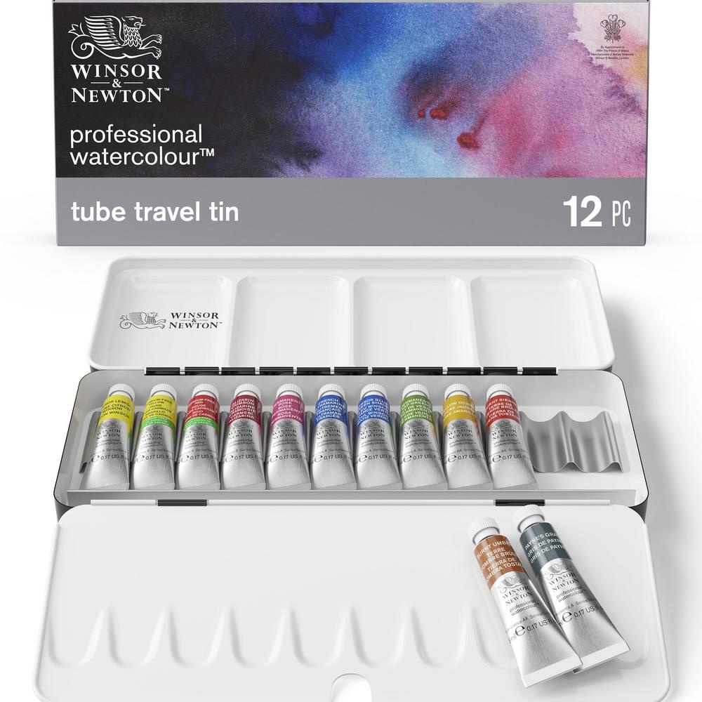 

Cat Air Winsor & Newton Professional Watercolor 12 Tube Metal Box