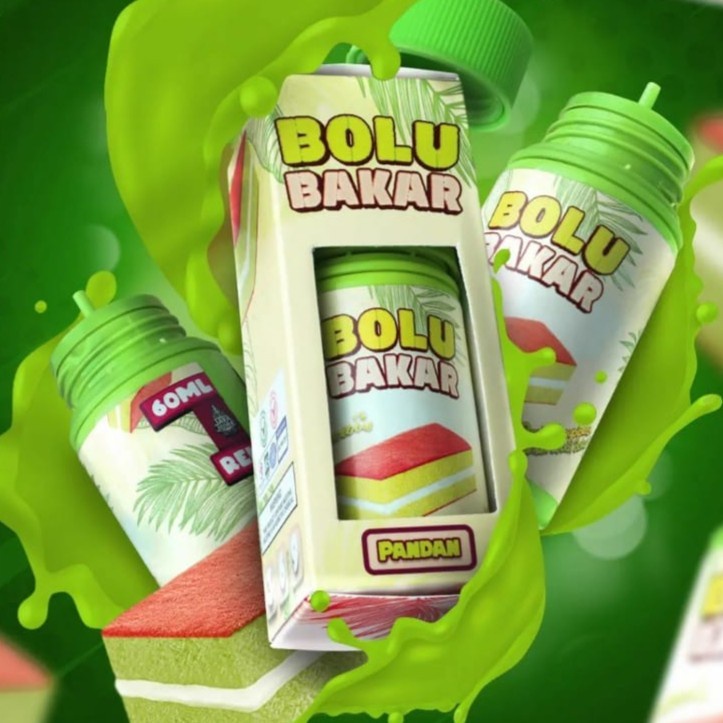 FREEBASE BOLU BAKAR PANDAN 60ML LIQUID BOLU PANDAN 100% AUTHENTIC