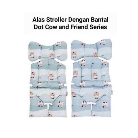 Omiland Alas Stroller &amp; Bantal Dot  Cow And Friend Series OB442512