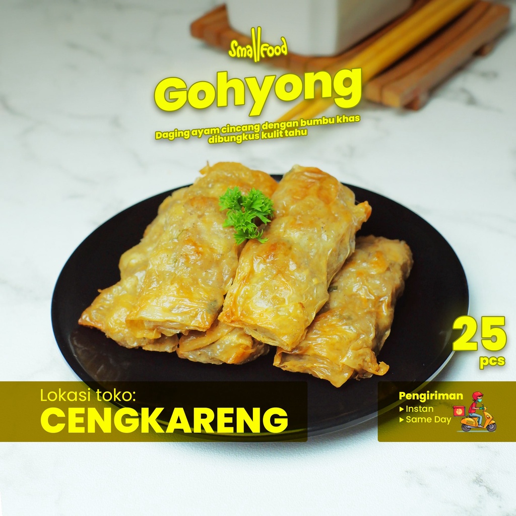 

25 Pcs - Ngohiong / Gohyong / Lumpia Ayam Smallfood Frozen Food