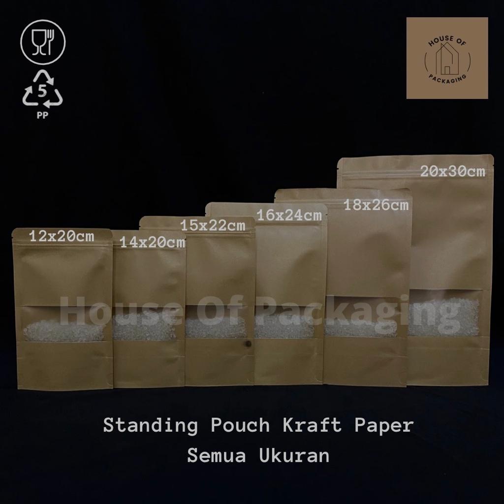 [50 Lembar] Standing Pouch Kraft Paper