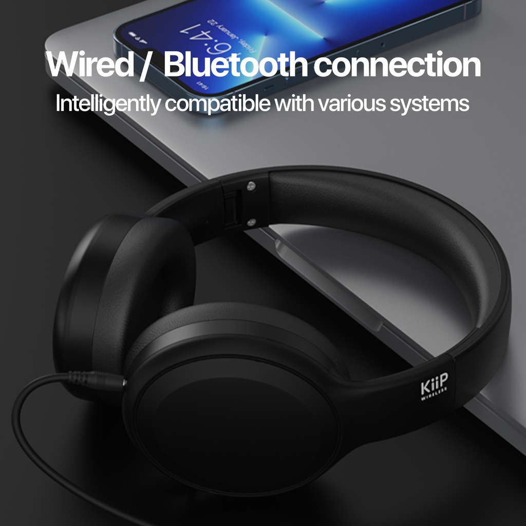 KiiP Wireless TH30 Headphone Bluetooth Wireless Headset Earphone low latency