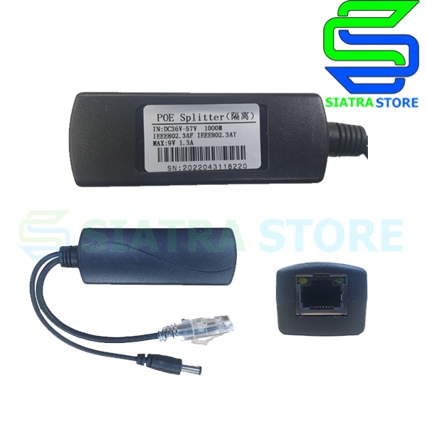 Gigabit POE Splitter IEEE802.3AF/AT 36-57 Volt to 9 Volt|36-57V-9V POE