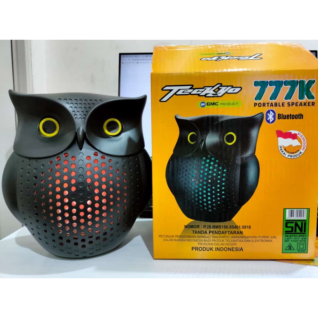 Speaker Portable Teckyo 777K Burung Hantu (OWL) Wireless Bluetooth