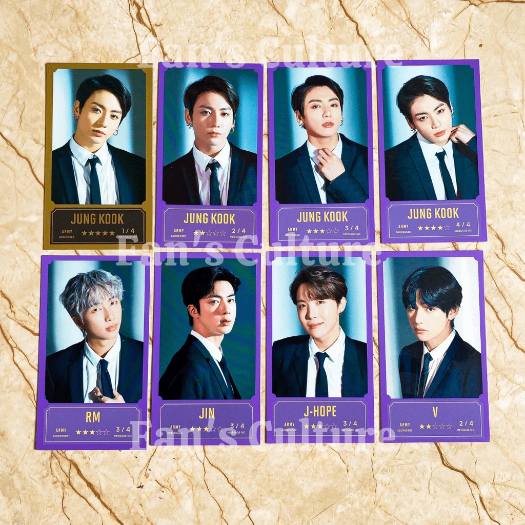 [READY STOCK] BUNDLE BTS Bang Bang Con 2021 Live Merch - Message Photo Jungkook SET with RM Namjoon 