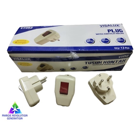 MRG - Steker Arde Plug Colokan Saklar Sakelar Lampu Switch Dutron
