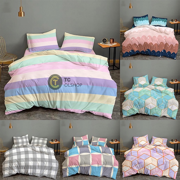 Sprei Homemade 180x200 160x200 120x200 90x200 Kotak Kotak