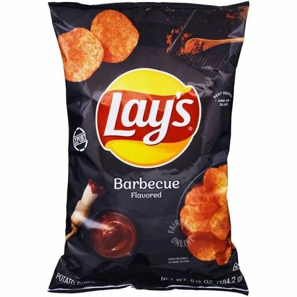 

Lay'S Barbeque Potato Chips 184'2gr Lays Snack Import