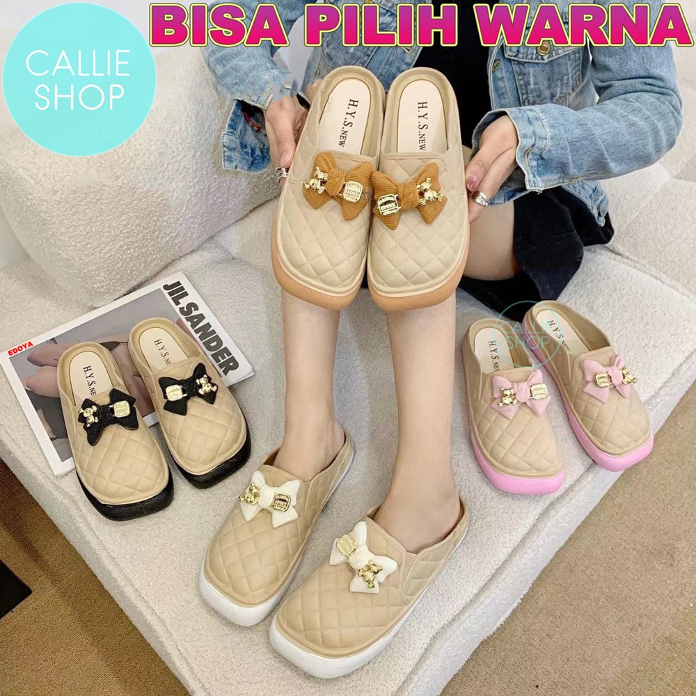 Sandal Bustong Wanita New Jelly Mule HYS 3898-1 BUSWJPTBR