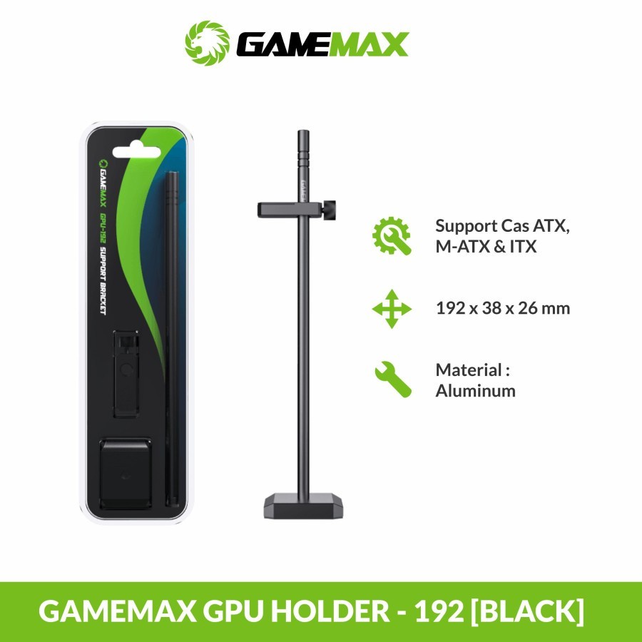 GameMax GPU-192 Black VGA Holder