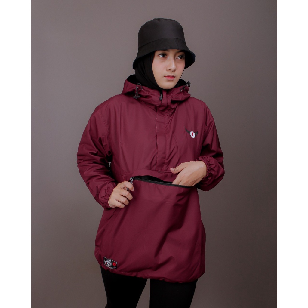 Jaket Cagoule Wanita Taslan Premium M,L,XL